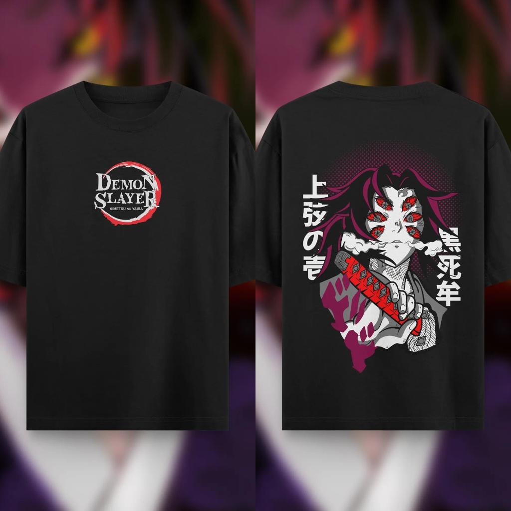 Letní pánské tričko s anime potiskem Demon Slayer Kreslený nadrozměrný top Pánské Dámské Unisex Krátký rukáv Vysoce kvalitní Těžká bavlna