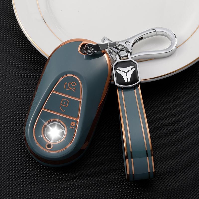 Applicable To Mercedes-Benz 22 New C-class Key Cover C200L Case C260LS Class S400L Bag S450L Car Maybach Buckle
