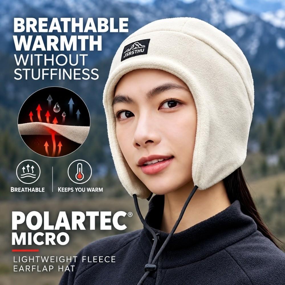 Cold Resistant Fleece Trapper Hat Warm Ear Protection Cold Resistant Hat  Outdoor Activities