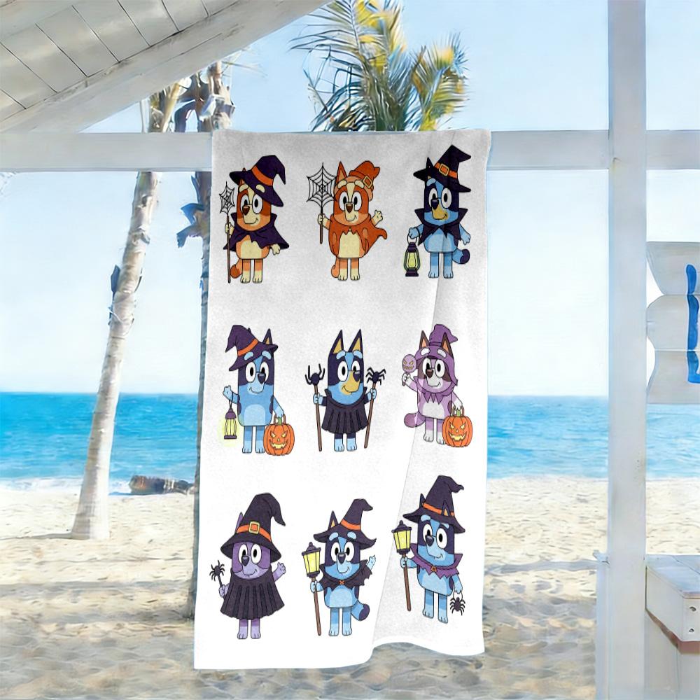 Fox Forest Night Beach Towel Super Soft & Absorbent Comfortable Lightweight Perfect for Traveling Yoga Camping and Swimming