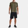 Under Armour Solid Logo Training Sports T-Shirt Men Tops Tent-Green 1326413-361