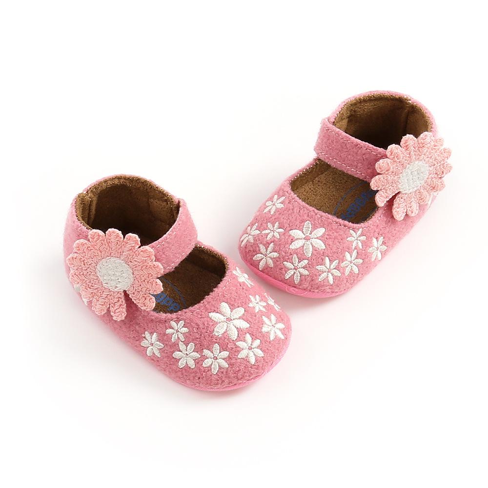 MYGGPP Frühling Herbst Sonnenblume Baby Prinzessin Schuhe Kleine Babyschuhe Babyschuhe Weichen Boden Kleinkind Schuhe