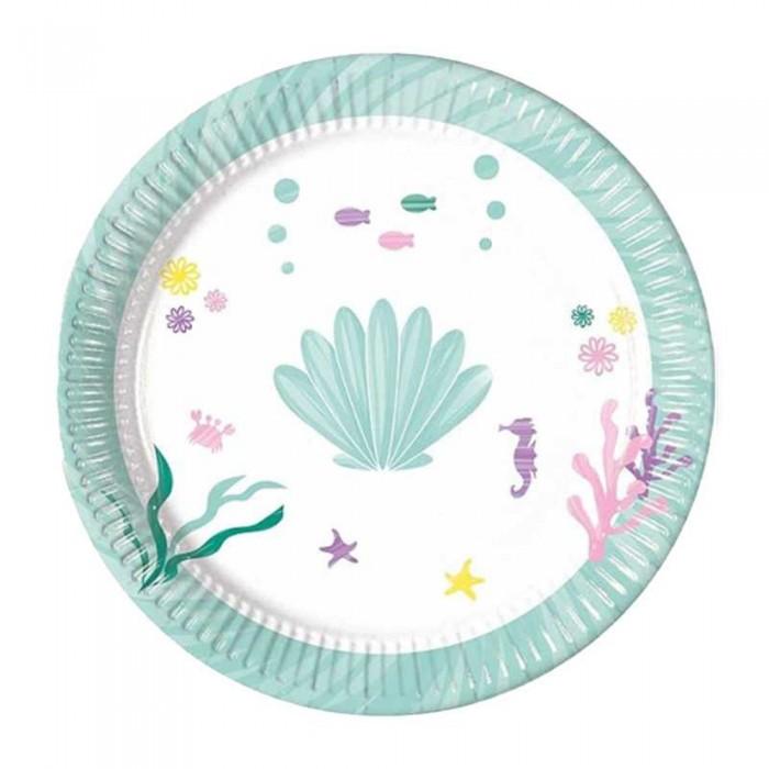 Pioneer Europe Under The Sea Mermaid Lunch Party Plates (Pack of 8)