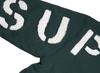Supreme Faux Fur Lined Zip Up Hooded Sweatshirt Dark Green