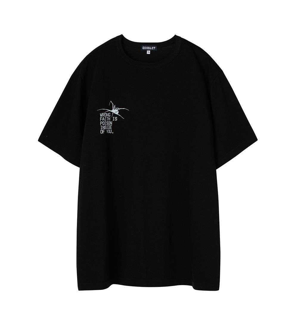 Съедобный Let Pioson Графическая футболка Regular Fit Черный M