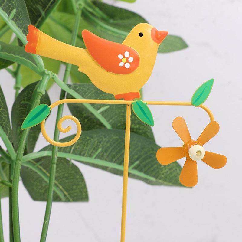 Vaso de Flores Estacas de Jardim Decoração Casa Estacas de Pássaros Metal Arte de Quintal Enfeites para Mãe Presente de Dia das Mães Decoração Interna Externa