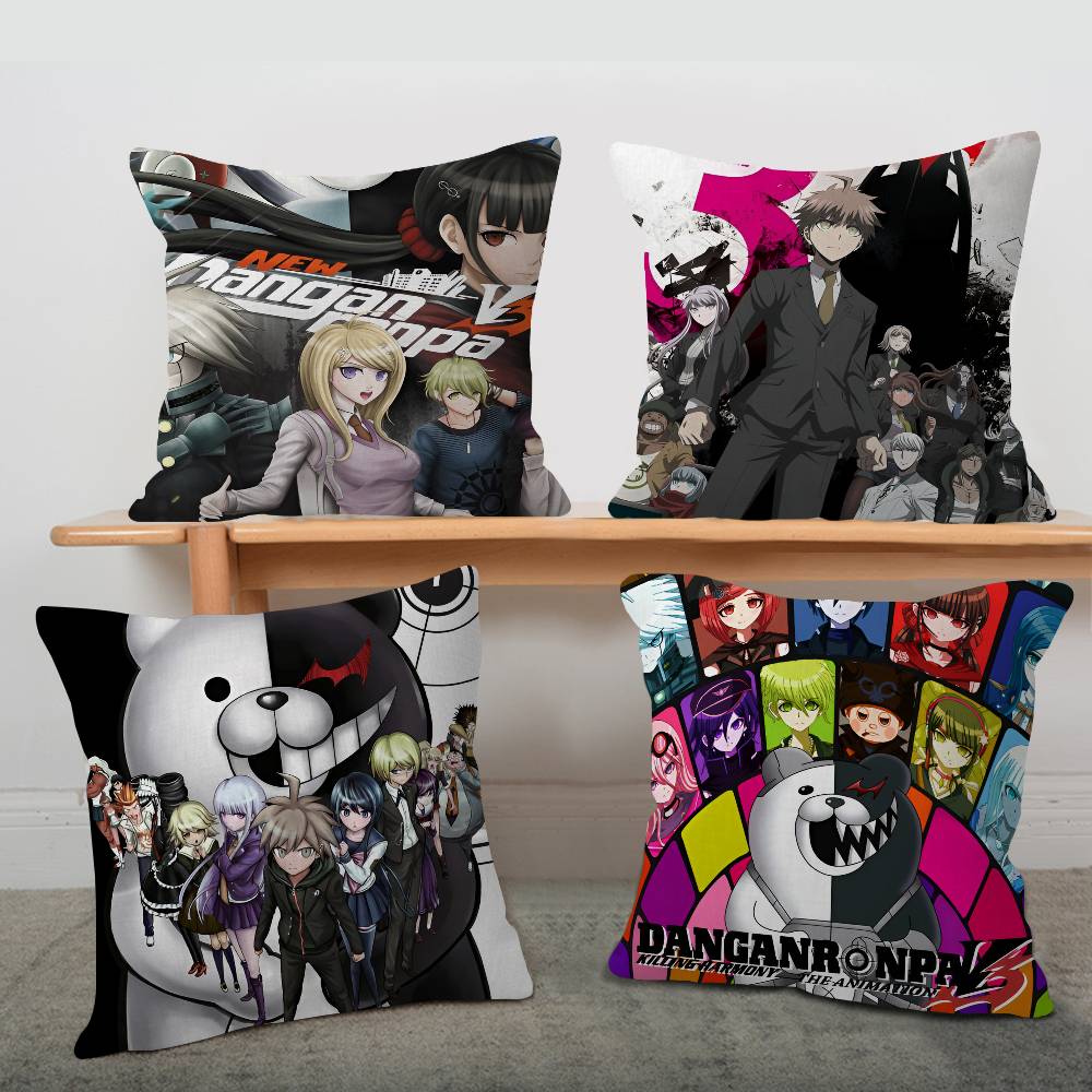 D-Danganronpa Classic Game Pillow Cover Sofa Cushion Cover Home Room Decoration Children Gift