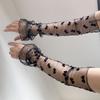 Breathable Mesh Sunscreen Sleeves Polka Dot Pattern Bridal Gloves  Sun Blocking