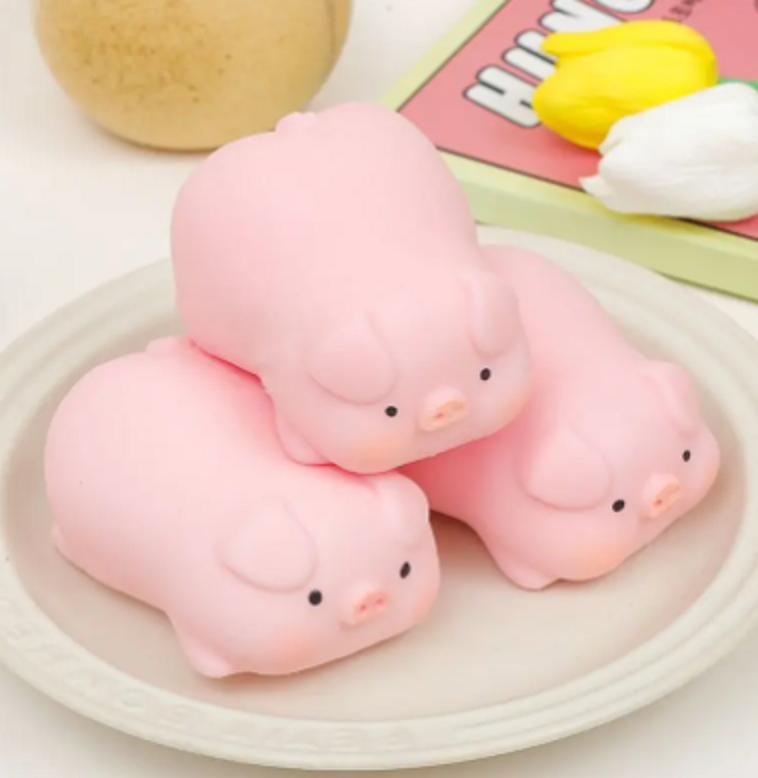 Niedliche Schweine-Dekompression, kneifende Entlüftungsspielzeug-Rebound-Kreativkarte für den Tier-Dekompressions-Campus