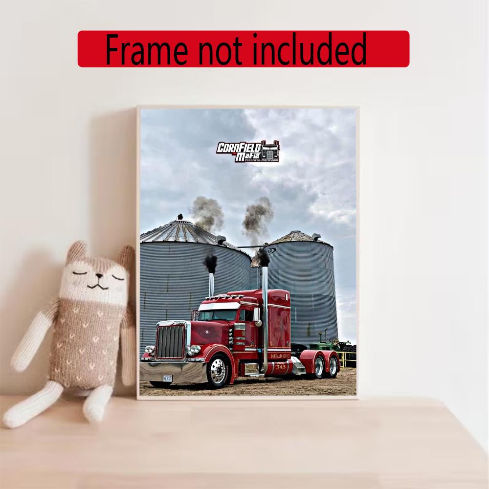 Kenworth Diamond Painting Round Diamond Mosaic Rhinestones Diamond Embroidery Craft Kit Wall Decor Without Frame