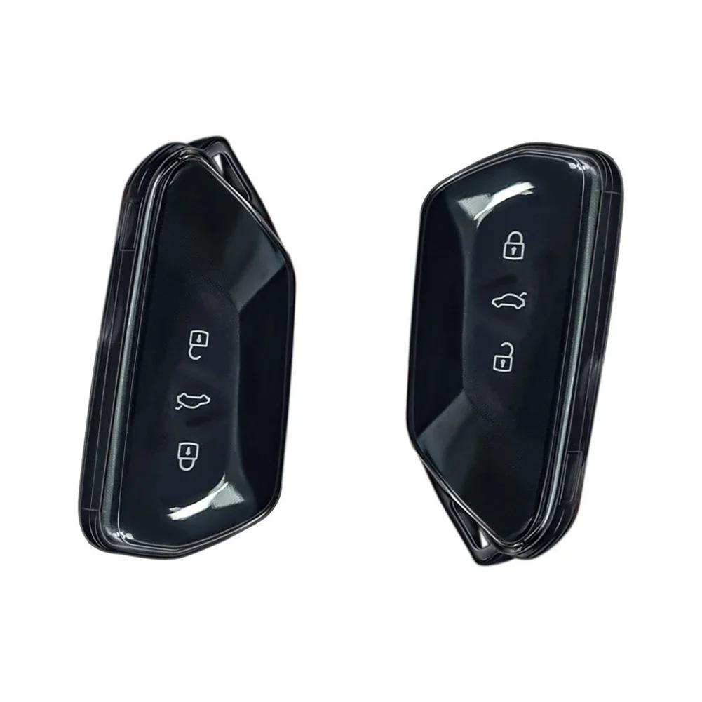 Soft TPU Car Transparent Key Case Remote Control Protect Cover For VW Volkswagen Golf 8 ID.3 ID.4 Skoda Octavia A8 MK4 MK8 GTI R