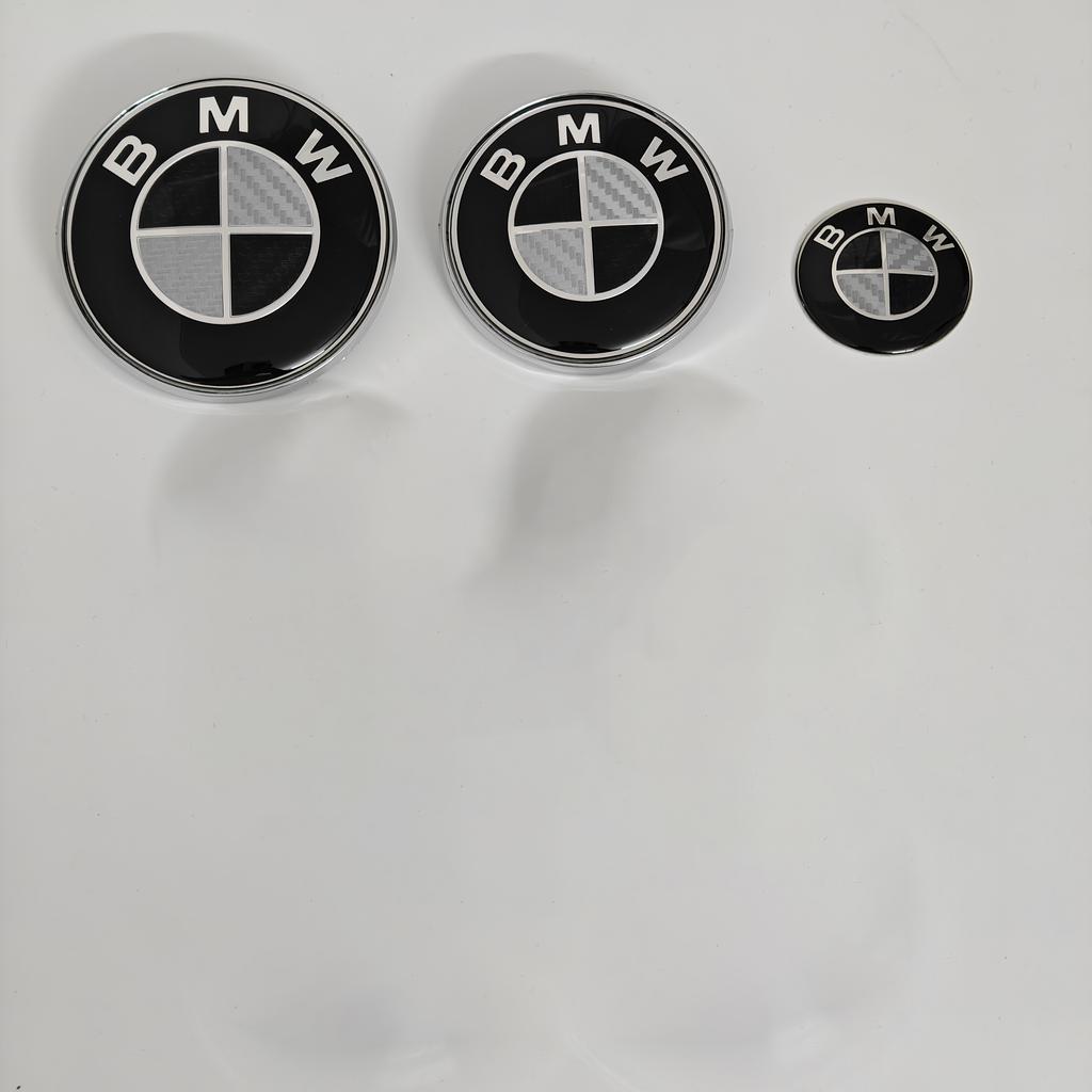 3Pcs For BMW M Logo G30 G31 G38 G11 G12 G20 G28 F10 F48 F49 G01 F20 F21 F22 Car Front Hood Emblem Logo steering wheel stickers G111