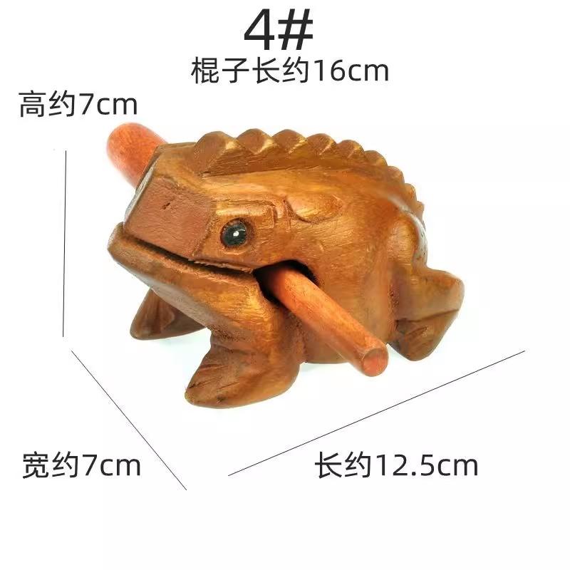 Wooden Lucky Frog Toy for Kids, Money Frog, Clackers, Musical Instrument, Percussion Toy, Gift, Home Art Decoration, Feng Shui