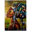 Colorful Canvas Paintings African Black Woman Graffiti Art Portrait Wall Posters Prints Abstract Girl Wall Art Pictures Decor