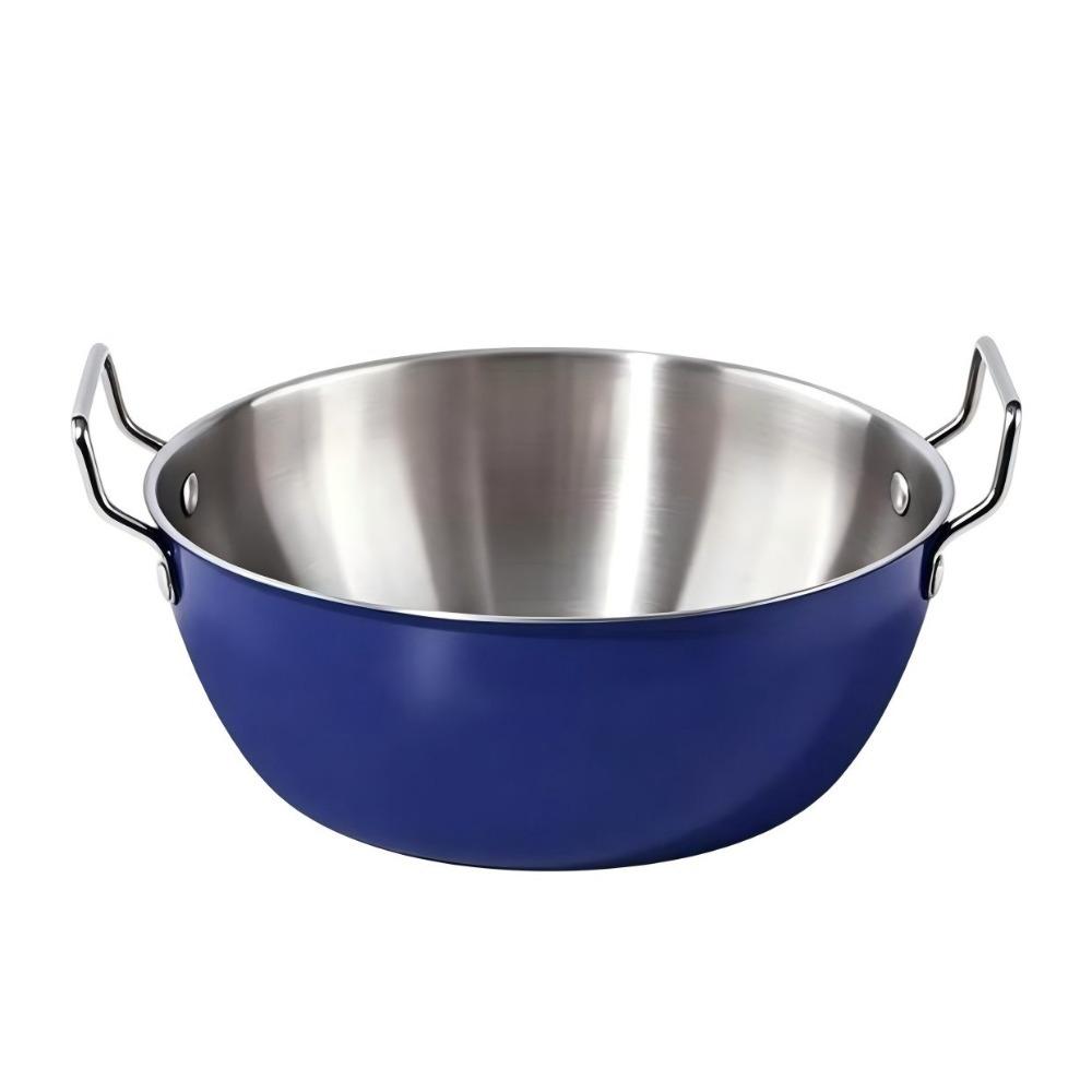 Food Grade Dual Handle Bowls Stainless Steel Kitchen Cooking Bowls Instant Noodle Bowl Kitchen