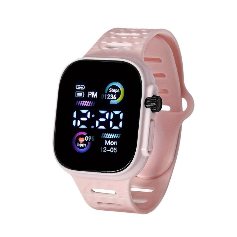 1PACK Cool Fashion Watch Men's and Women's Sports Heart Rate Unicorn Student Electronic Watch