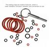 Oval Head Key Set with Keyring Seal Rings Automatic Coffee Machine Maintenance Part Coffee Repair Tool for Coffee