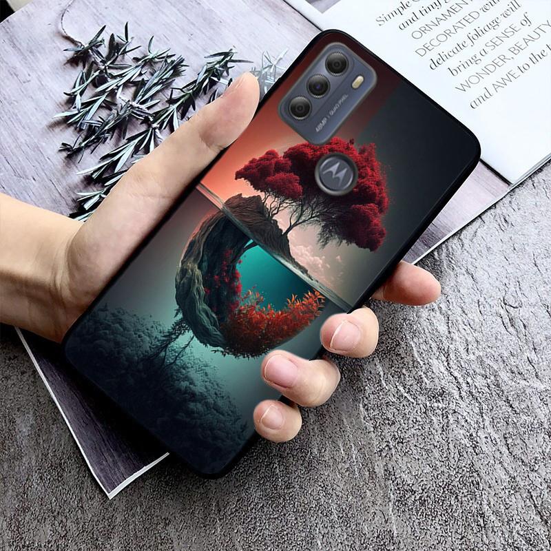 Magiczne Drzewo Kwiat Telefon Etui Do Moto G84 G22 G32 G42 G52 G62 G53 G72 G60 G60S G100 G10 G20 G30 G13 G50 G 5G G Pure