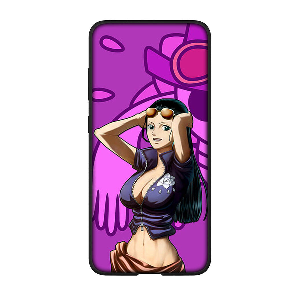 for Samsung Galaxy S25 S24 S23 iPhone 17 16 15 Xiaomi Redmi Note 14 13 12 Plus Pro Max A37 A57 Case Nico Robin One Piece Cute Luffy OPPO Huawei Cover