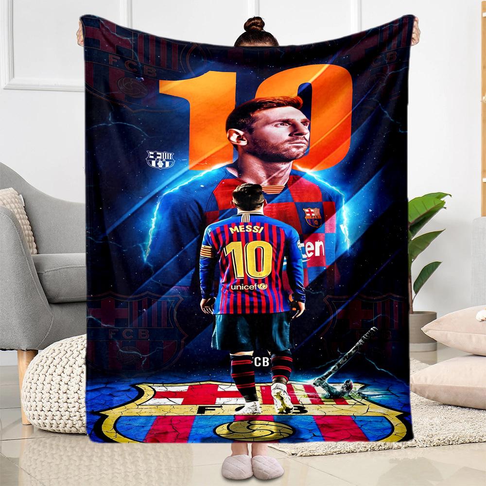 Messi 185 Blanket Ultra-Soft Great for Office Sofa Office Chair for All Seasons Stylish Decor Best Holiday Gift for Friends Family