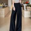 2026 Spring/Autumn High Waist Lace Suit Straight-Leg Pants