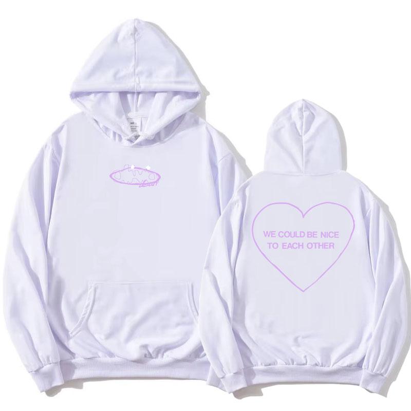 Nice To Each Other Hoodies Olivia Dean Singer Graphic Sweatshirts Long Sleeve Fleece Hooded Pullovers Fashion Women Hoodie