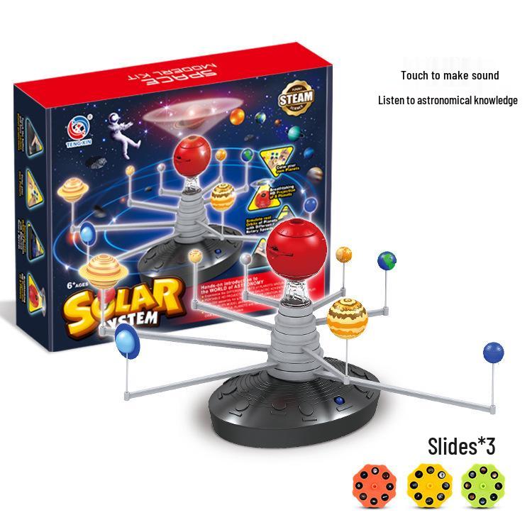 Handcrafted 3D Solar System Model Toy: Eight Planet Projection for Children's Early Education