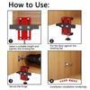 Cabinet Door Mounting Jig, with Support Arm&Clamp, Aluminum Alloy Body Tool for Installing Cabinets with Face Frame or Frameless