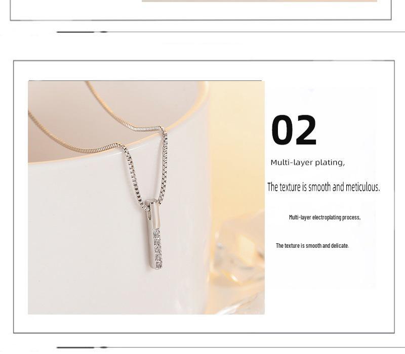 Minimalist Sparkling Diamond Clavicle Necklace - Trendy Gift for Her