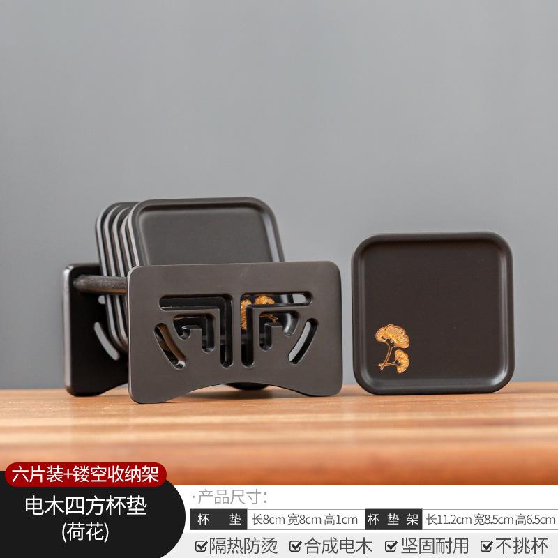 Retro Kung Fu Tea Coaster Chinese Style Heat Insulation Anti-scalding Household Tea Tray Tea Mat Ceremony Accessories 2025 New