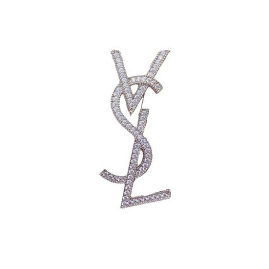 Broșă Elegantă de Damă High-End cu Litere: Broșă la Modă Versatilă pentru Paltoane și Costume - Accesoriu Perfect pentru Toamnă/Iarnă.