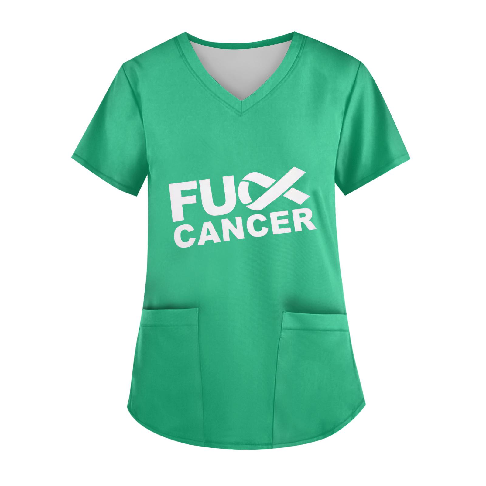 

Женский топ с V-образным вырезом, короткими рукавами, карманом и боковым разрезом L