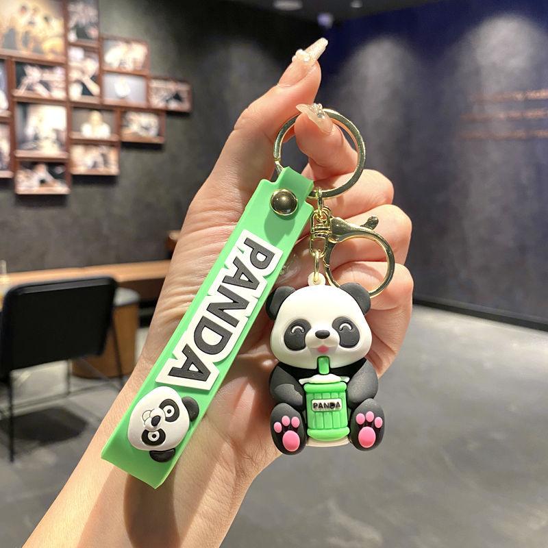Cartoon Panda Keychain Pendant Panda Key Ring Key Chain Small Gifts Car Bag Pendant