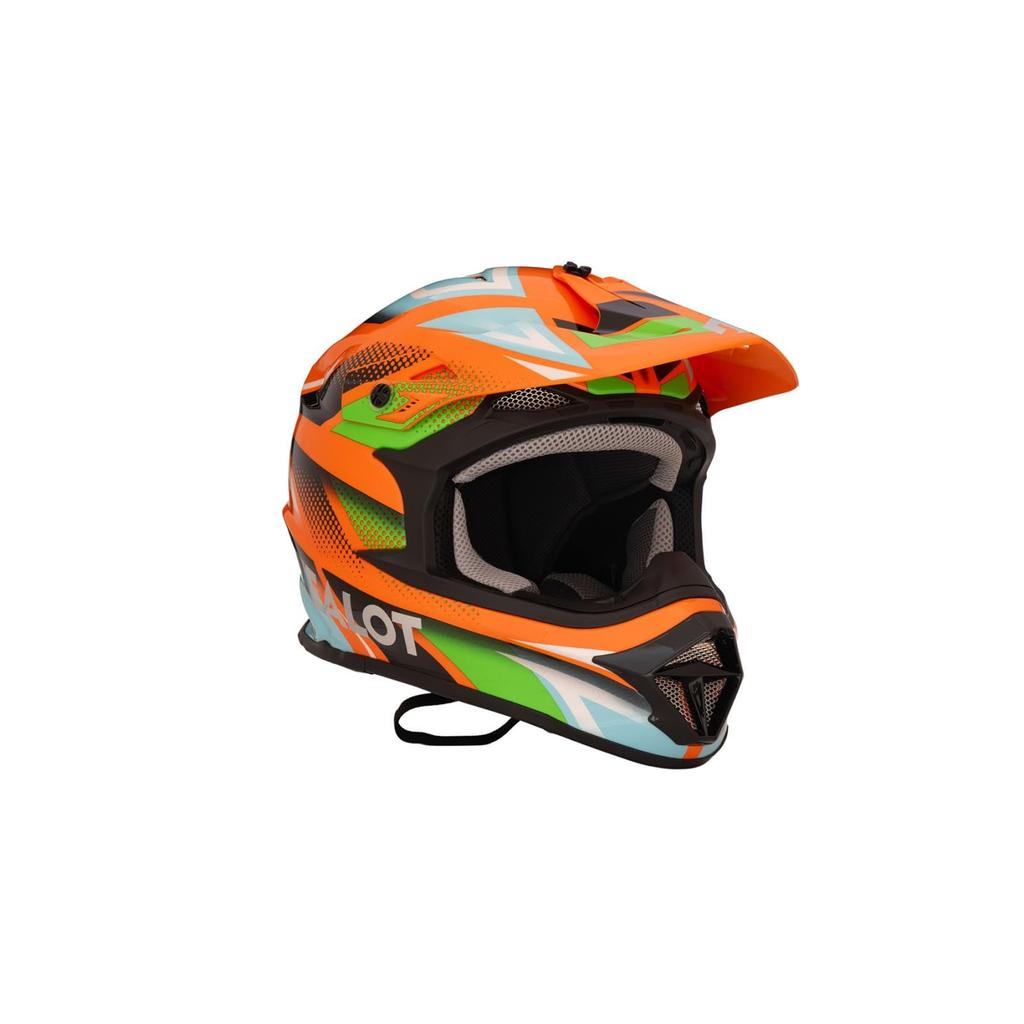 ZEALOT Mud Jumper 2 Helmet Graphic S Size Off-Road Off-Road Orange/Blue 55-56cm MJ0016/S