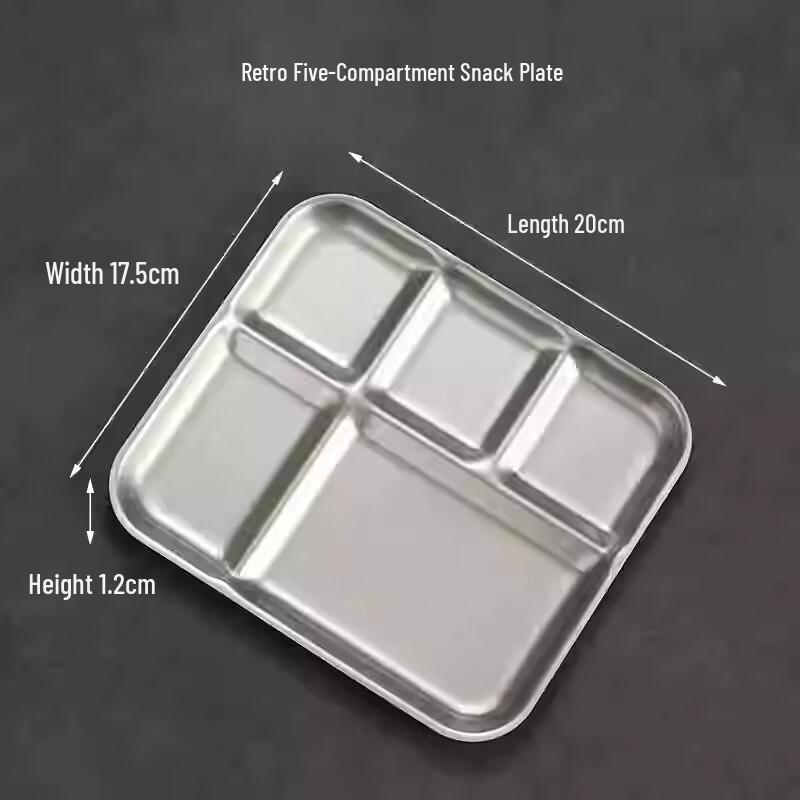 ZISIZ Retro Divided Condiment & Snack Plate Set