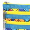 LeSportsac 7158 Cosmetic Pouch LC59 Tetromino City 3-Zip Blocks/Turq [Used]