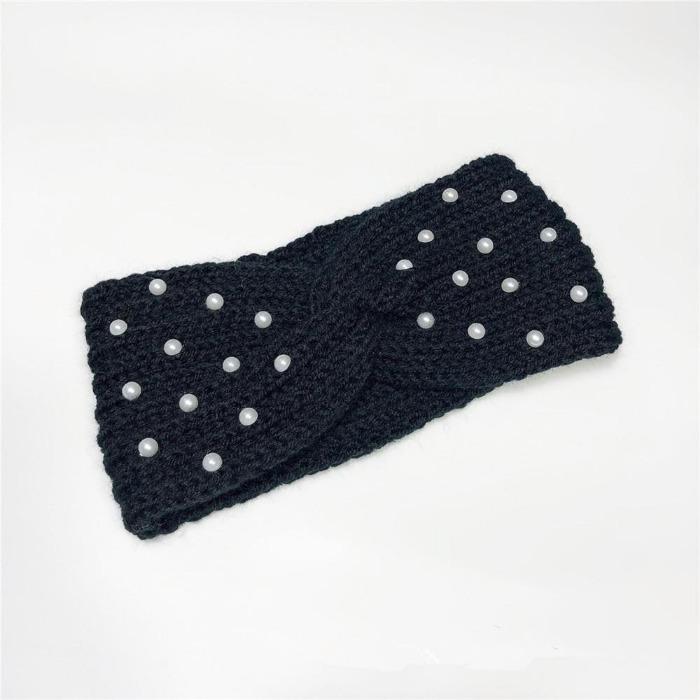 Winter Warmer Ear Knitted Headband Turban For Lady Women Elastic Wool Hairband Wide Stretch Headwear Headwrap Hair Accessories