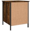 Nightstand Smoked Oak 40x42x50 Cm Engineered Wood
