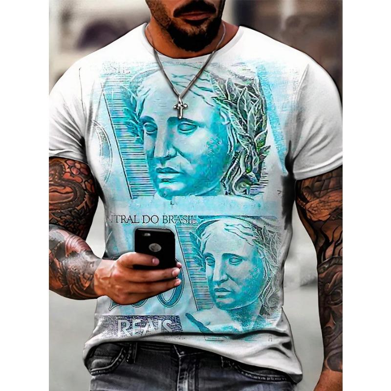 Věrné křesťanské 3D tištěné tričko s grafickým topem s náboženskou tématikou, módní pouliční ležérní kulatý výstřih, rychleschnoucí krátký rukáv, hip hop pánské tričko