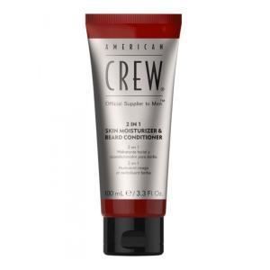 Hydratant Visage Revitalisant Barbe 2 en 1 - AMERICAN CREW - 100ml - Douceur et Hydratation - Non Comédogène