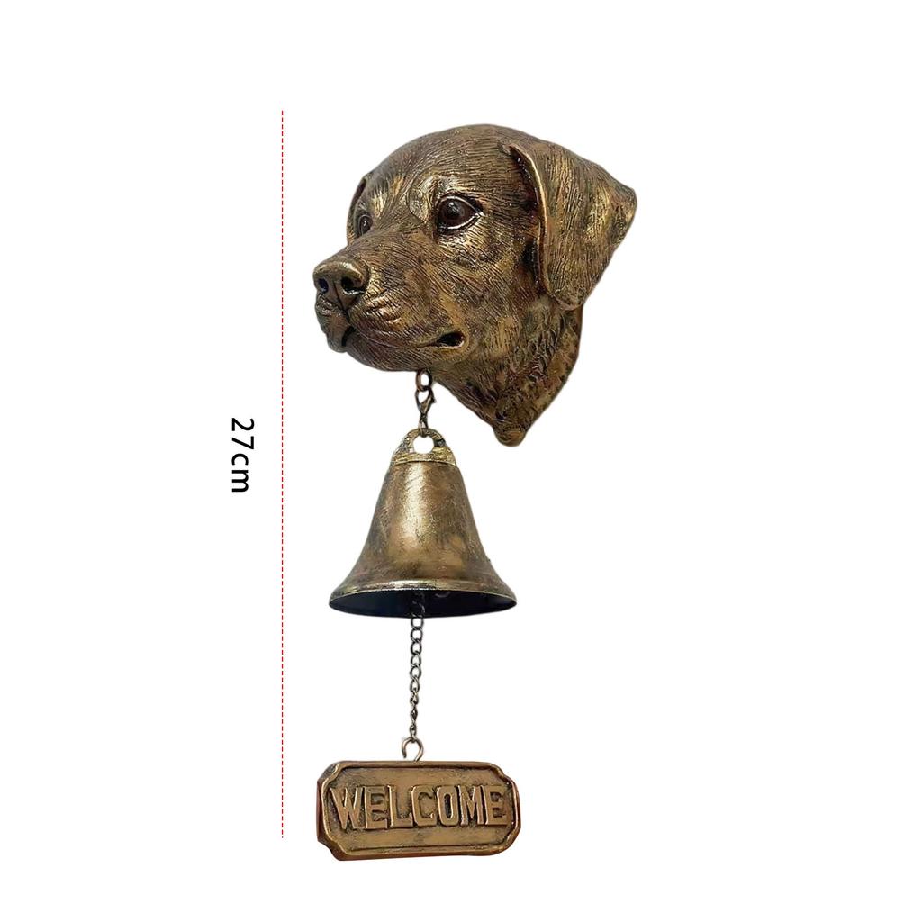Animal Welcome Bell with Welcome Sign Dog Welcome Doorbell Wall Mounted Dog Door Bell for Farmhouse Home Front Door Entrance