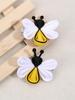 Hair Clips 2Pcs Colorful Polyester Hairpin for Girls Unique Bee Hairpins Kids Barrettes Children Cute Hairgrips Hair Accessories