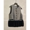 This Year's Vest Looks Thin, Elderly Mother Temperament Velvet Vest Top Trend