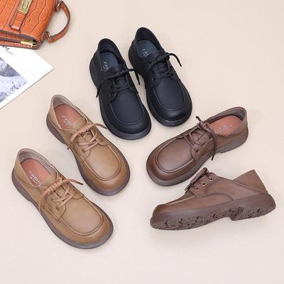 Μοκασίνια από Γνήσιο Δέρμα με Αντιολισθητική Μαλακή Σόλα για Μεσήλικες & Ηλικιωμένες Γυναίκες - Καθημερινό Στυλ Άνοιξης & Φθινοπώρου