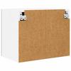 Hanging Cabinet with Door 2 pcs Concrete Grey and White 50 x 31 x 40 cm