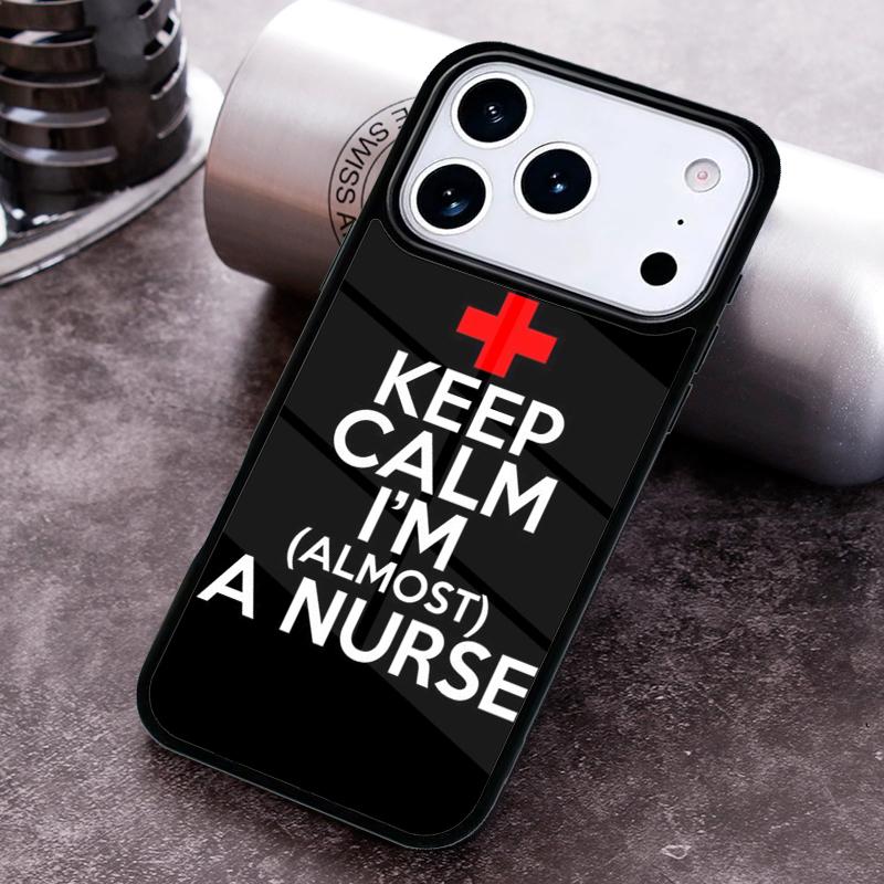 Medizin Beruhige dich, ich bin Krankenschwester weiche Handyhülle für iPhone 17 16 15 Pro Max Air 14 13 12 11 Plus Stoßfeste Capa Hülle