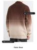 Men's Gradient Sweater, Half-High Collar, 2024 Autumn/Winter Trend, Soft & Fluffy Knit, Warm Base Layer