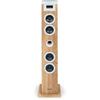 Speaker Tower - Thomson - Bluetooth/cd/usb/sd - White/wood - 60w - Fm Radio
