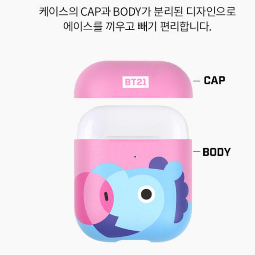 BT21 Жесткий чехол для Airpods (MANG), BTS, K-POP, Айдол