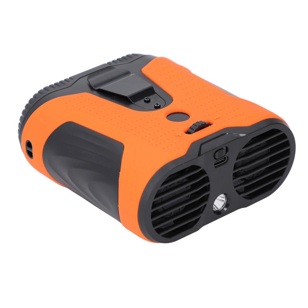 Waist Fan 16H Work Time 10000mAh Battery LCD Display Wearable Personal Clip Fan with Flashlight and